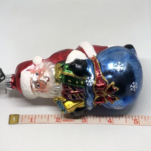 Christopher Radko Bag Full of Treasure Glass Christmas Ornament Macy's Exclusive - Picture 7 of 7